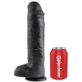 Pipedream King Cock - 11' Cock with Balls Black
