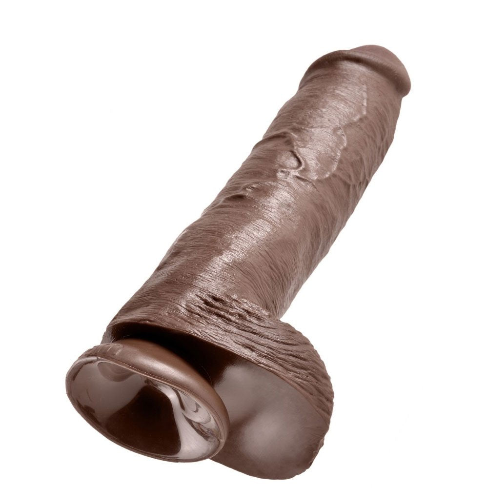 Pipedream King Cock - 11' Cock with Balls Brown