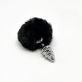 Metal Anal Fluffy Twist Plug S