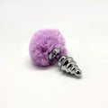 Metal Anal Fluffy Twist Plug M