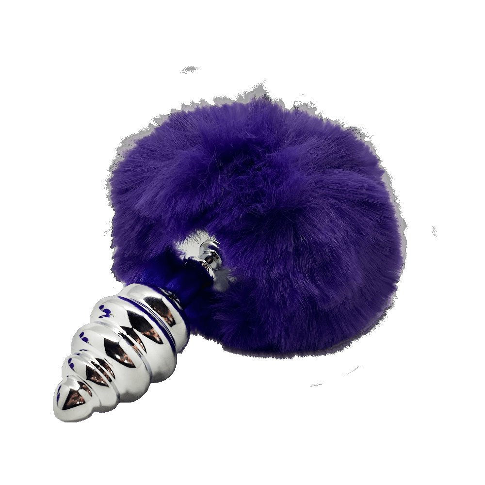 Metal Anal Fluffy Twist Plug M