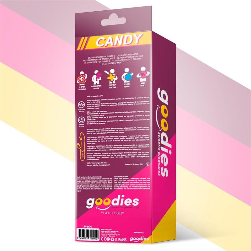 GOODIES Candy G-Spot Rabbit Vibe USB Silicone Fucshia
