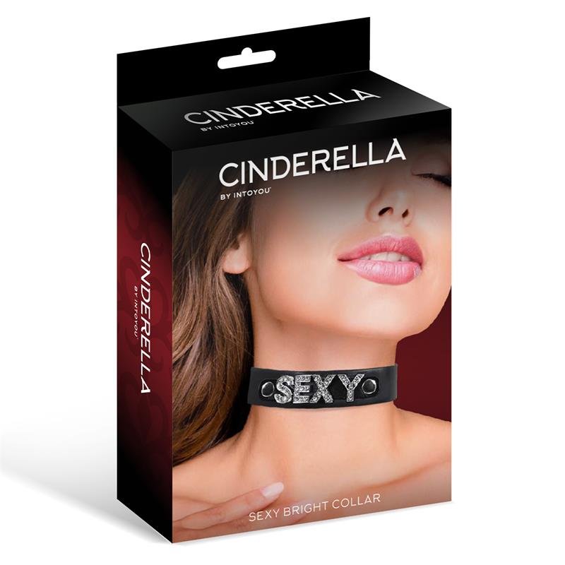 Collare CINDERELLA in pelle vegana sexy taglia unica