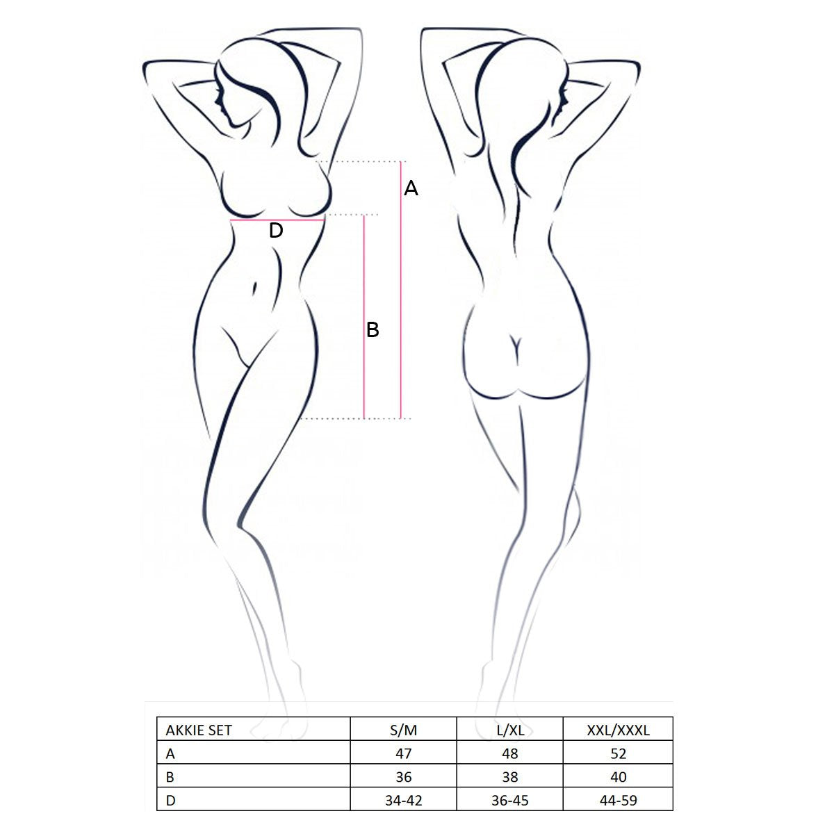 Completo Infermiera AKKIE - Taglia XXL/3XL