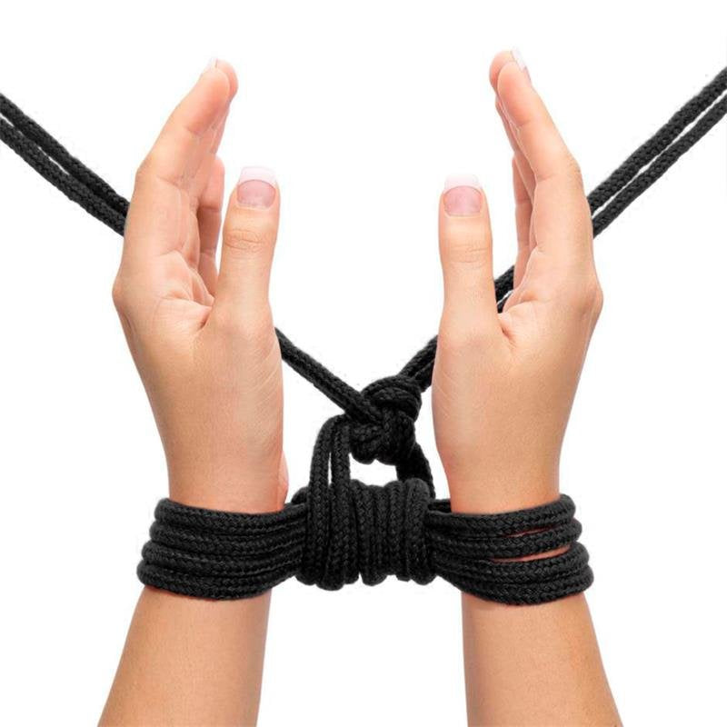 LOVETOY Bondage con corda morbida nera