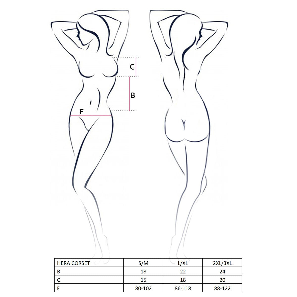 Corsetto HERA Rosa - Taglia S/M