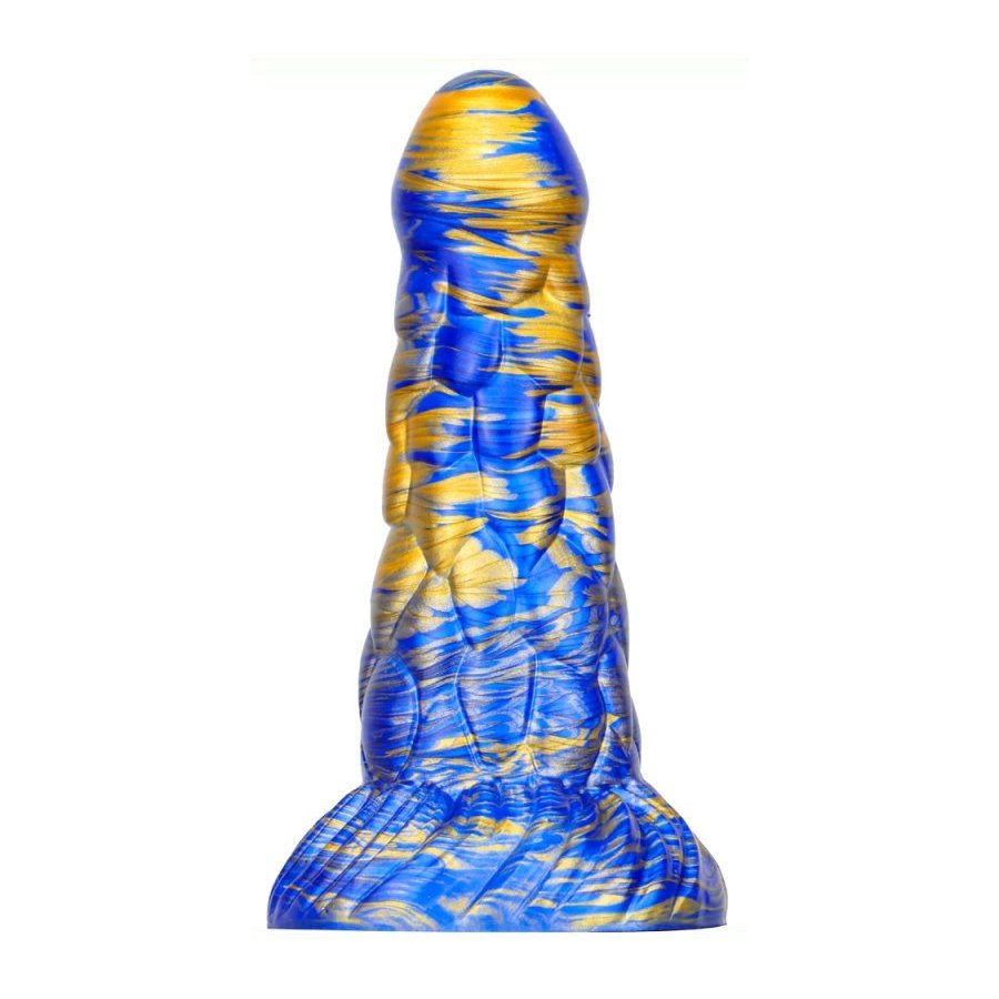 Dildo Cyrix 20 x 6 cm blu-oro