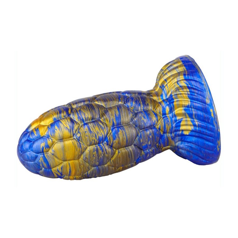 Dildo Warnax Dragon Egg 16 x 7 cm blu-oro