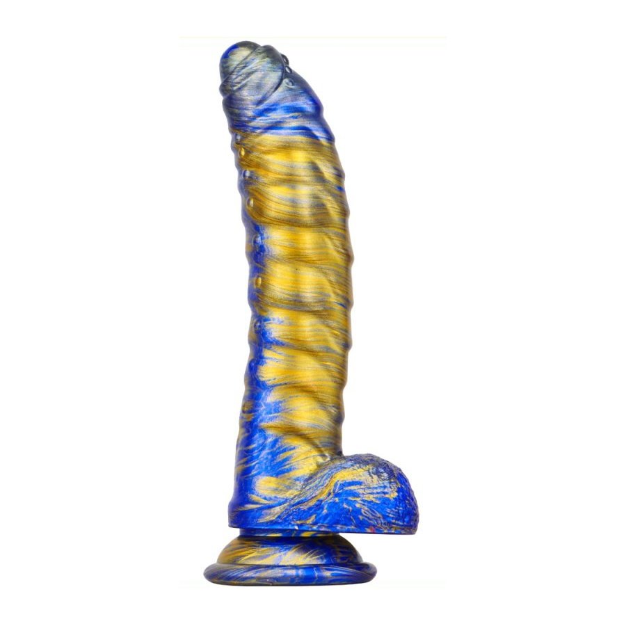 Dildo Fantasy Gasix 23 x 4 cm blu-oro