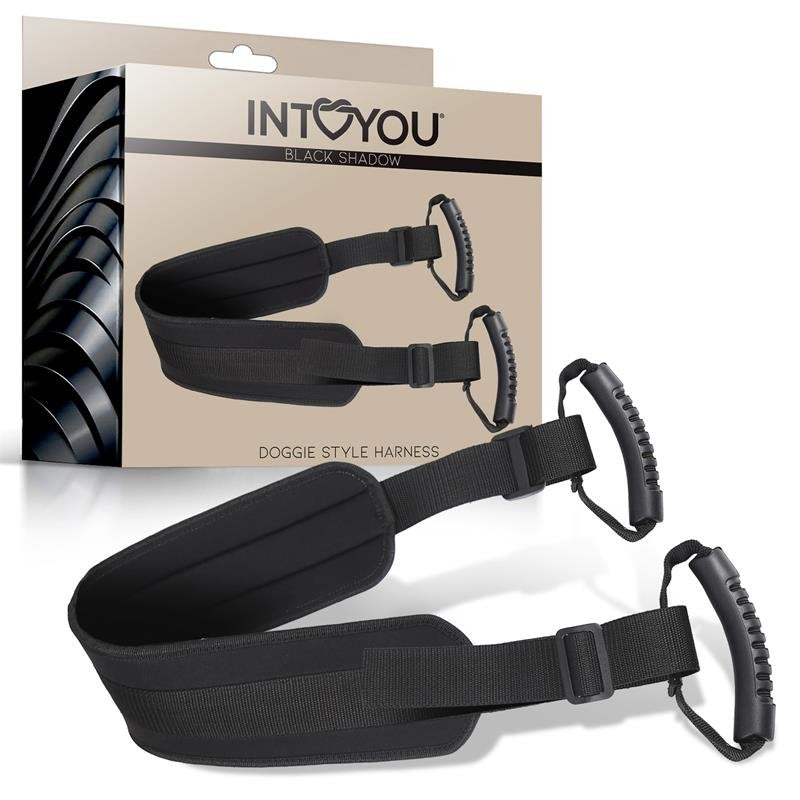 Pettorina per cani INTOYOU BLACK SHADOW in pelle vegana