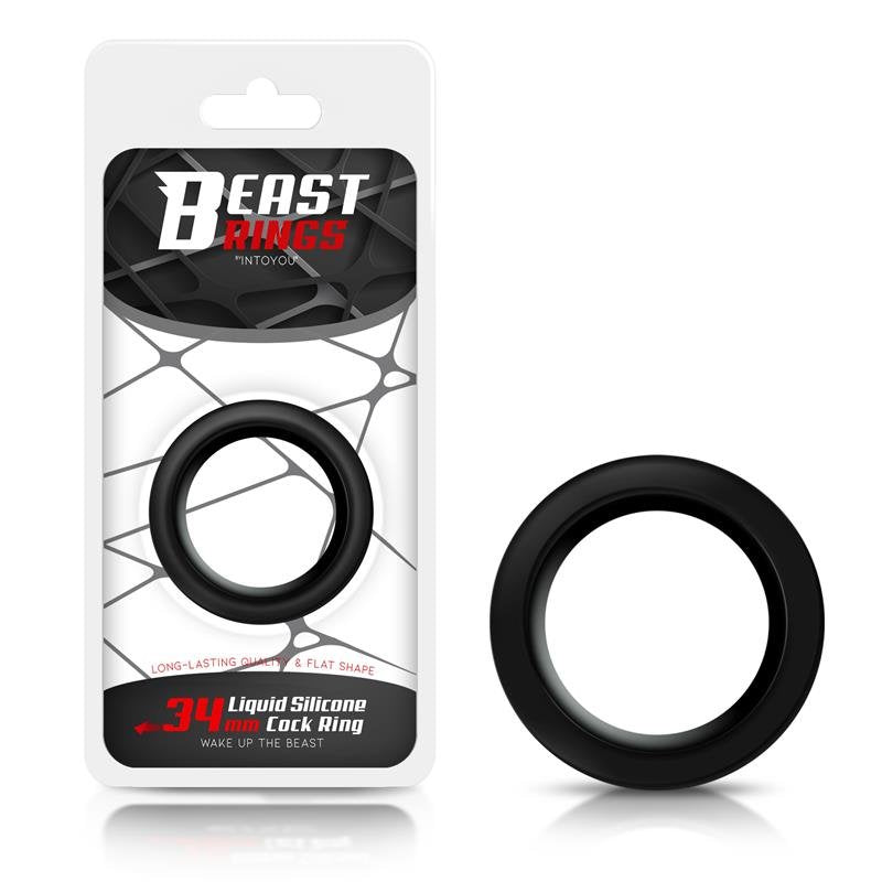 Anello per il pene in silicone liquido BEAST RINGS 3,4 cm