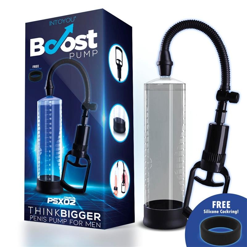 BOOST PUMPS Pompa per pene manuale PSX02 Crystal
