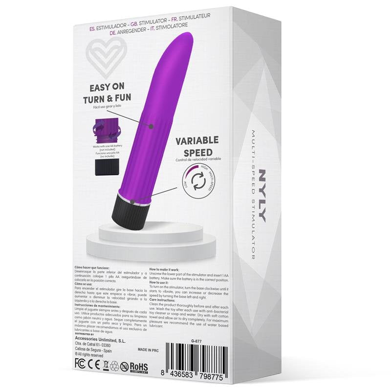 Stimolatore multi-velocità Nyly LATETOBED Viola