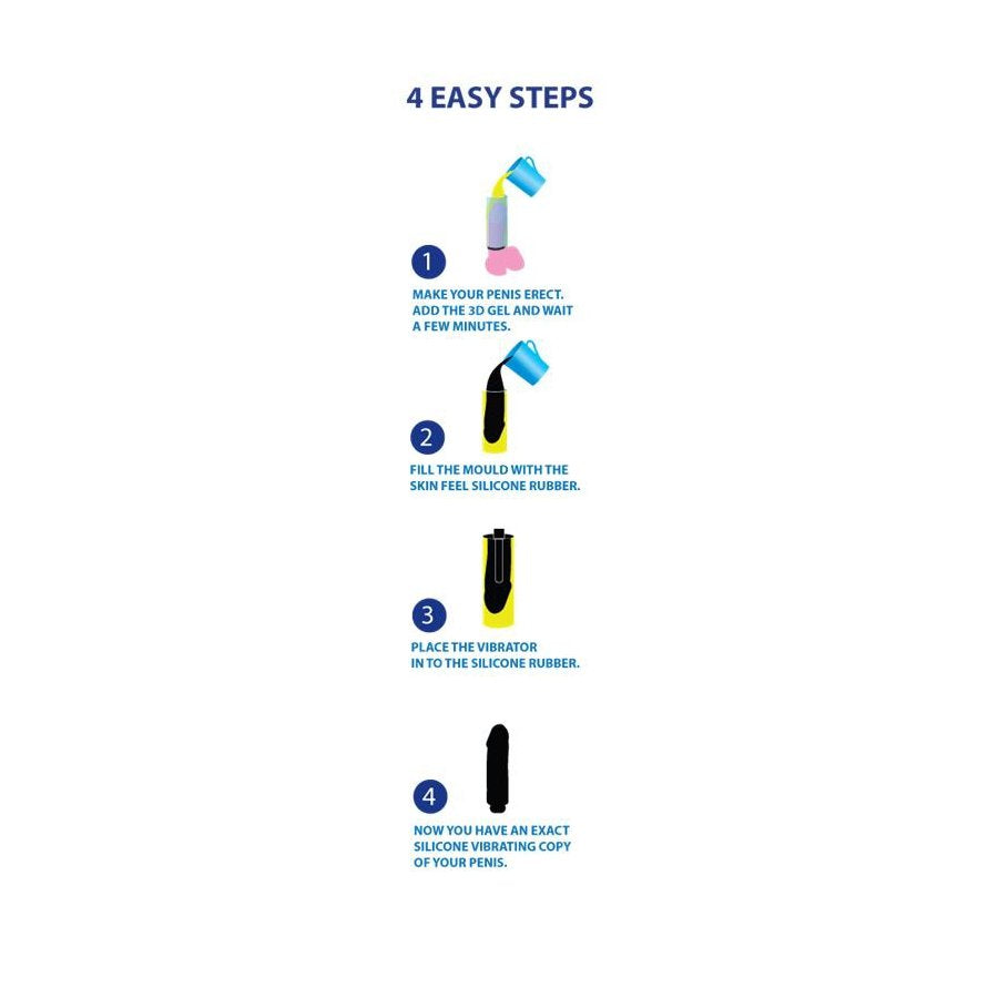 Dildo vibrante a stampo Cloneboy, nero