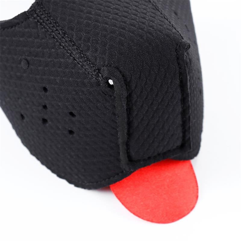 Maschera facciale per cuccioli in neoprene A-GUSTO regolabile e smontabile, nera