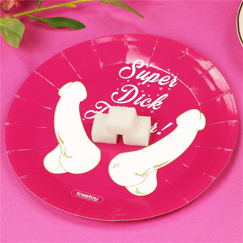 Piatti di carta e cartone LOVETOY, confezione da 6