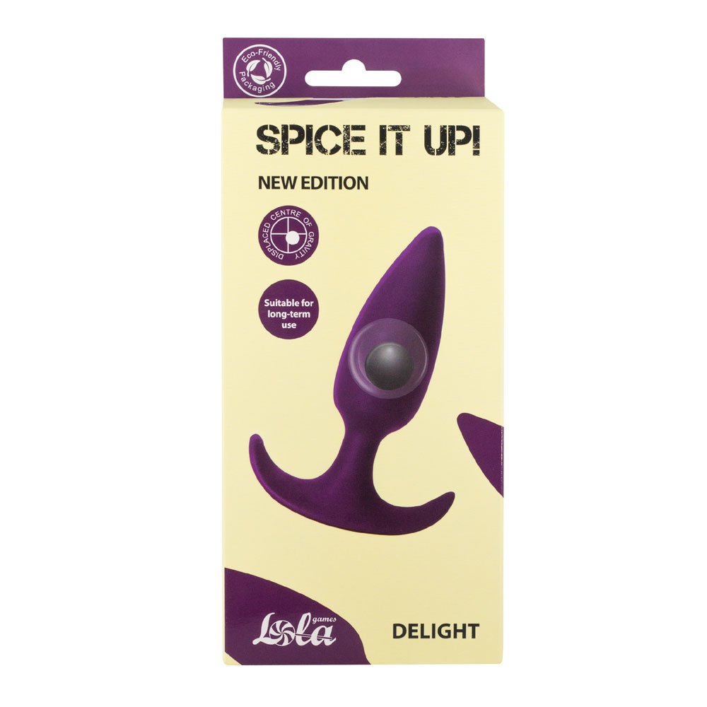 Plug anale con baricentro fuori posto Spice it up Delight Ultraviolet