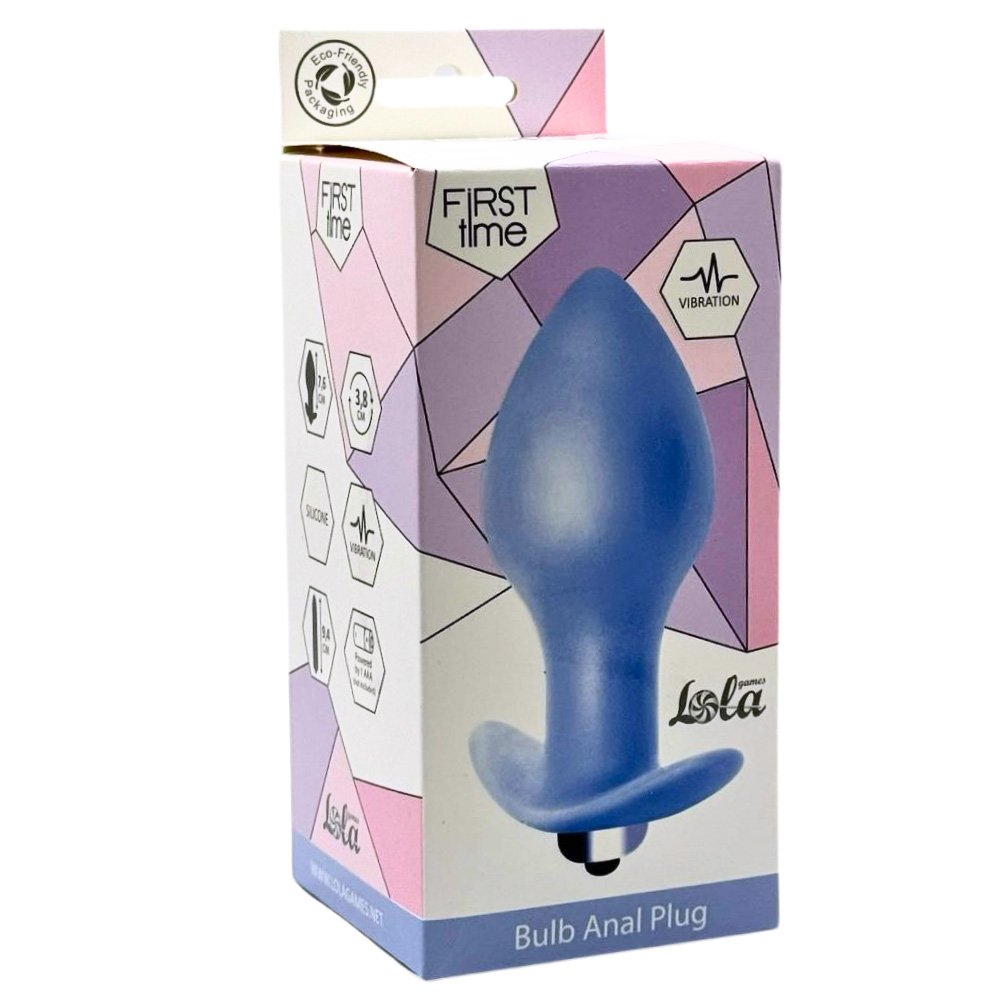 Plug anale con vibrazione Bulbo Blu