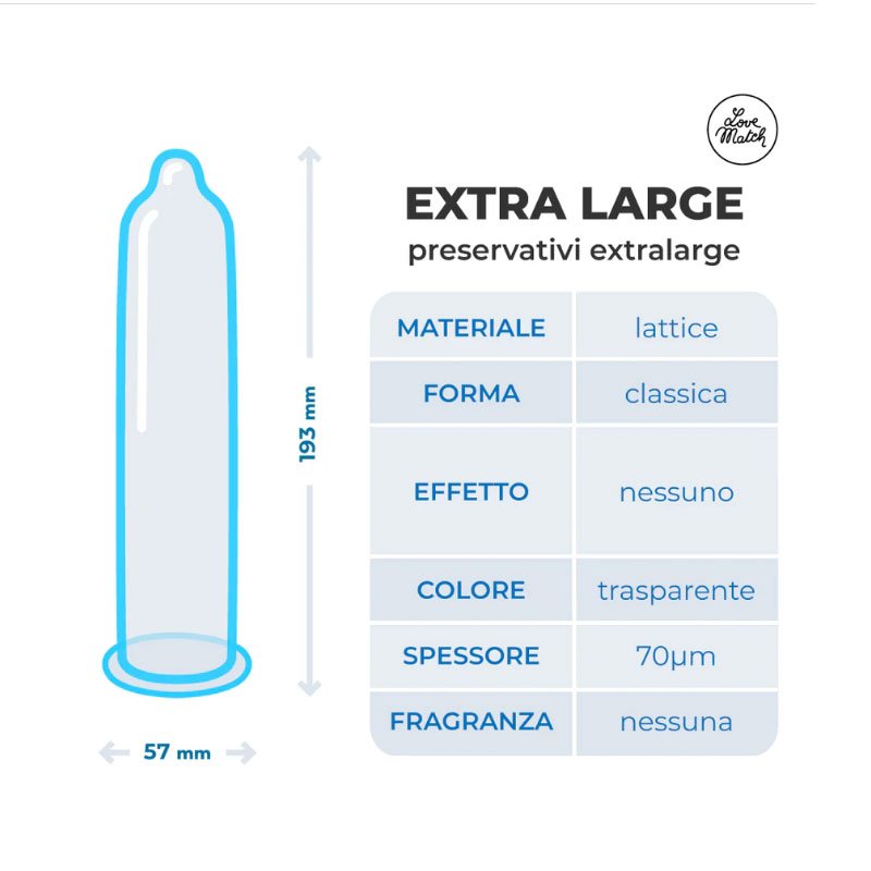Love Match Condoms Extra Large 144pcs