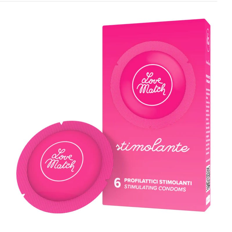 Love Match Condoms Stimolante (Ribs&Dots) 6pcs