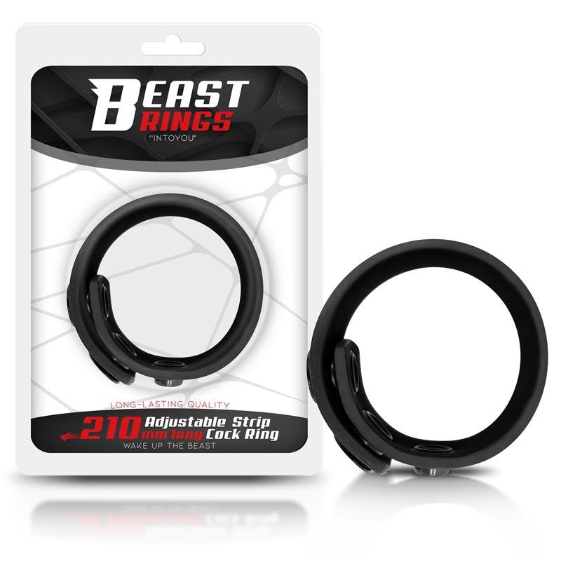 BEAST RINGS Anello per pene regolabile in silicone solido da 15 a 21 cm