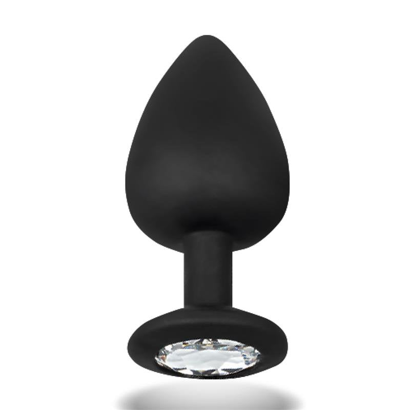 AFTERDARK Plug anale scintillante in silicone taglia S 7,5 cm x 2,6 cm