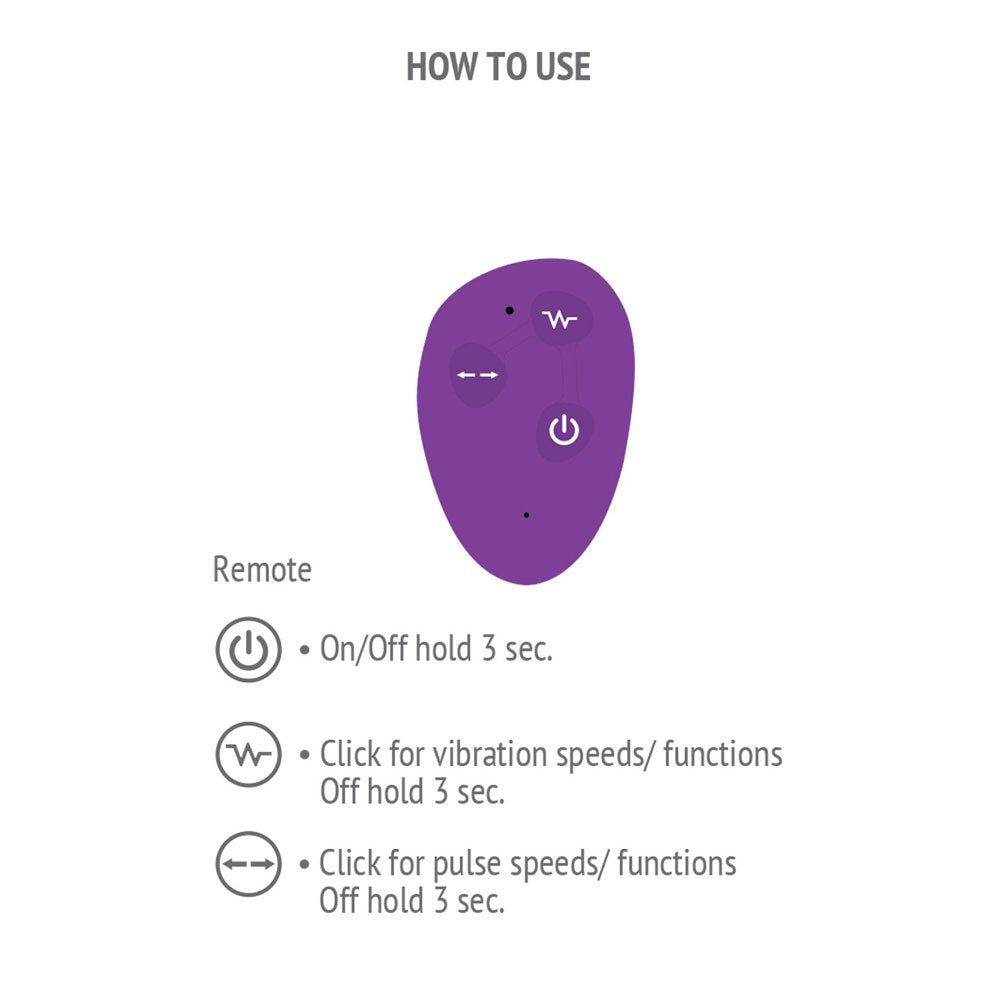 Strapless Strap-On Pulse Vibrator