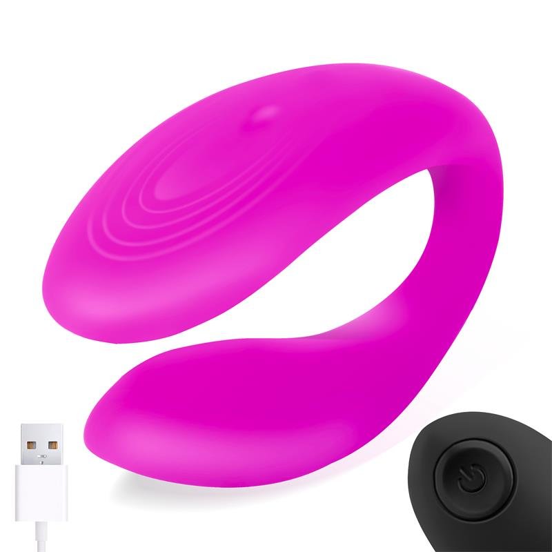 Vibratore per coppie INTOYOU Roomie in silicone liquido, telecomando unibody USB